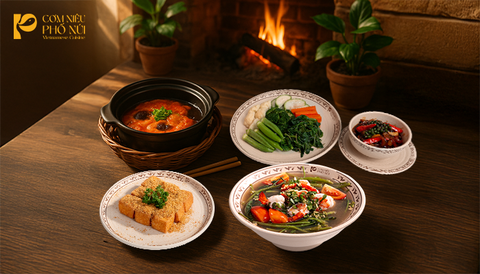 Món ăn kèm cơm niêu chuẩn vị miền quê
